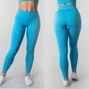 ALPHALETE Halo Leggings | Cayman Blue
